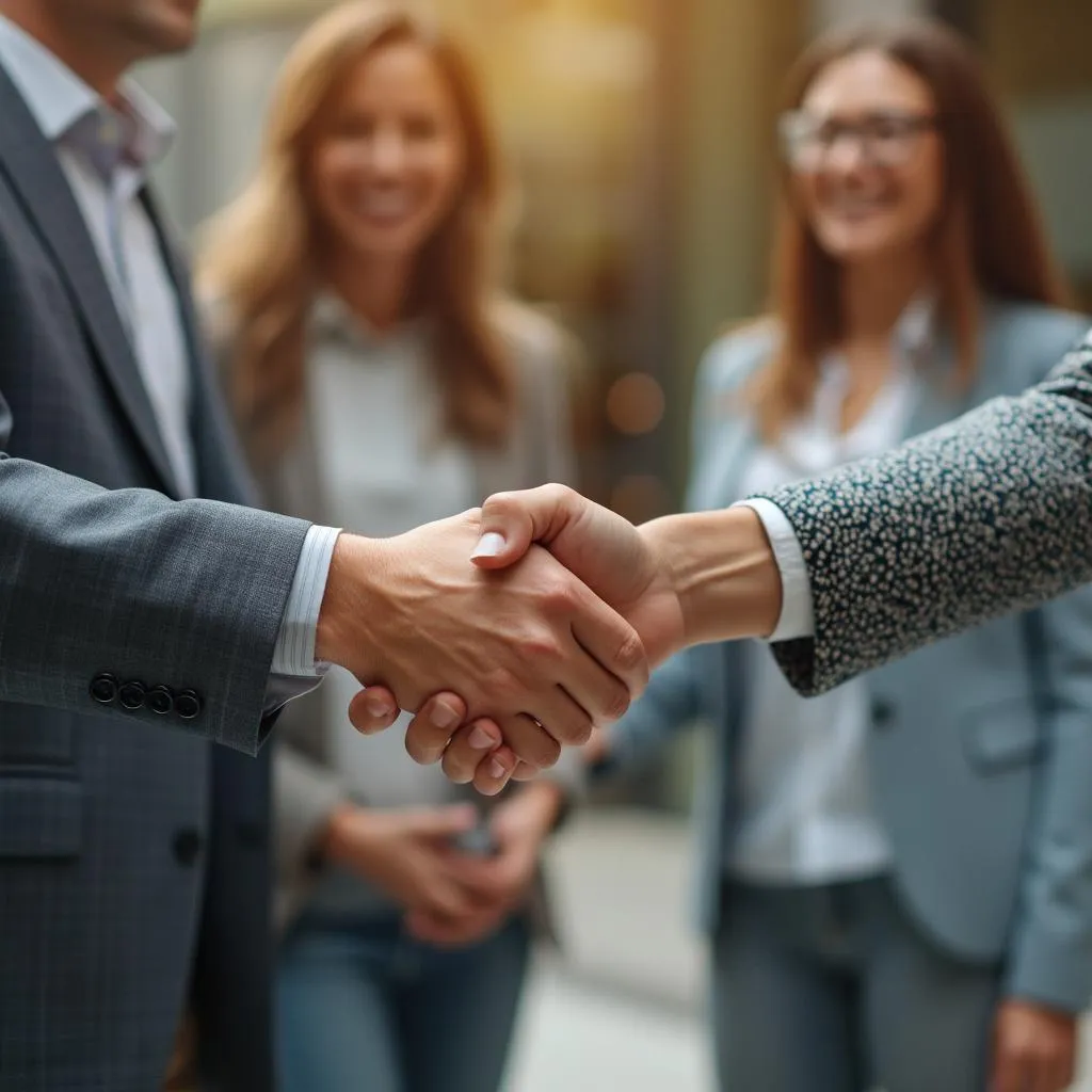 Célébration d'une réussite client avec notre équipe et nos partenaires