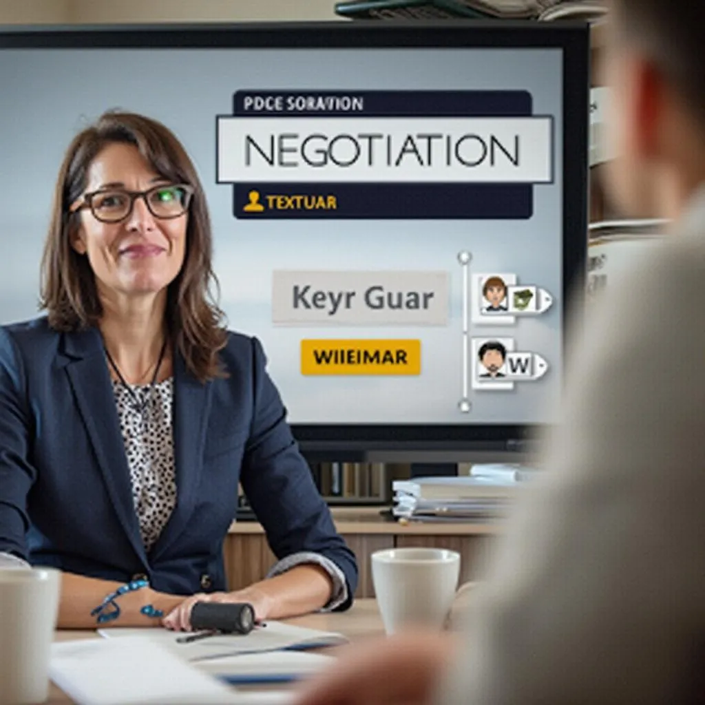 Personnes en négociation lors d'un webinaire